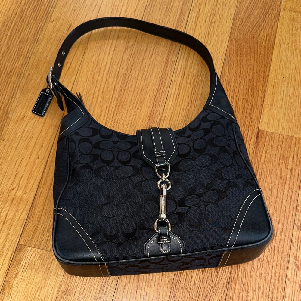 Coach Hamilton Hobo Black Shoulder Bag